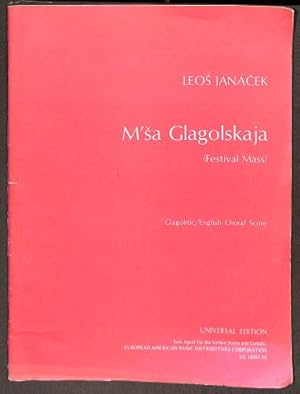 Bild des Verkufers fr M'Sa Glagolskaja (Festival Mass) - Glagolitic/English Choral Score (Universal Edition) zum Verkauf von WeBuyBooks