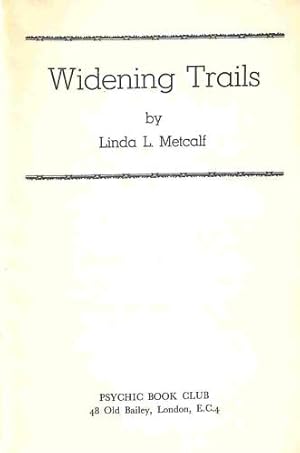 Seller image for Widening Trails for sale by WeBuyBooks