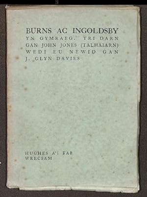 Seller image for Burns ac Ingoldsby yn Gymraeg: Tri Darn for sale by WeBuyBooks