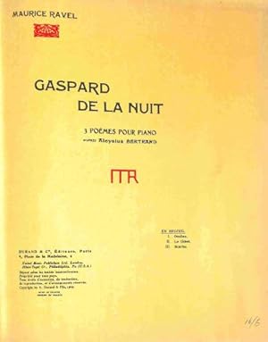 Image du vendeur pour Maurice Ravel piano sheet music: Gaspard de la Nuit / Le tombeau de Couperin mis en vente par WeBuyBooks