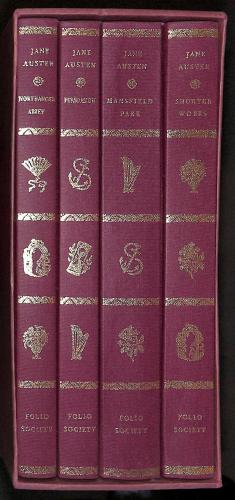 Bild des Verkufers fr Four Jane Austen Folio Society Volumes: Northanger Abbey / Persuasion / Mansfield Park / Shorter Works zum Verkauf von WeBuyBooks