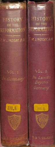 Imagen del vendedor de A History of the Reformation in Two Volumes (International Theological Library) a la venta por WeBuyBooks