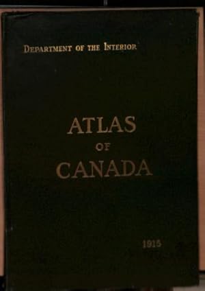 Image du vendeur pour Atlas of Canada (Department of the Interior Canada) 1915 mis en vente par WeBuyBooks