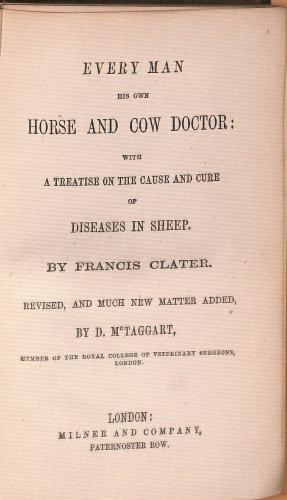 Bild des Verkufers fr Every Man His Own Horse and Cow Doctor zum Verkauf von WeBuyBooks 2