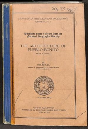 Image du vendeur pour The Architecture of Pueblo Bonito (Smithsonian Miscellaneous Collections Volume 147, No. 1) mis en vente par WeBuyBooks