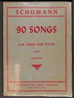 Bild des Verkufers fr Schumann: 90 Songs for Voice and Piano (Low) zum Verkauf von WeBuyBooks 2