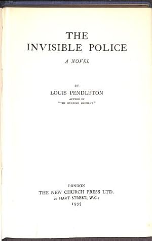 Bild des Verkufers fr The Invisible Police zum Verkauf von WeBuyBooks