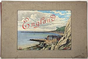 "England" (Mappentitel). Privat zusammengestellte Mappe mit 79 Original-Fotografien mit Motiven a...