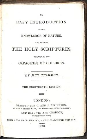 Bild des Verkufers fr Easy Introduction to the Knowledge of Nature - The Holy Scriptures zum Verkauf von WeBuyBooks