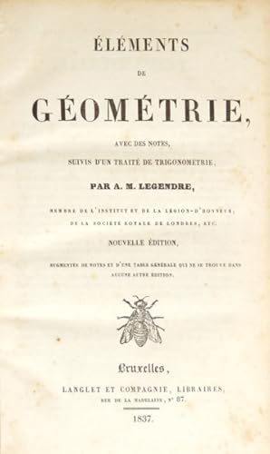 ÉLÉMENTS DE GÉOMÉTRIE,