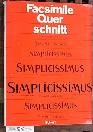 Bild des Verkufers fr Facsimile Querschnitt durch den Simplicissimus Eingel. von Golo Mann. Hrsg. von Christian Schtze zum Verkauf von Baues Verlag Rainer Baues 