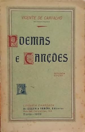 POEMAS E CANÇÕES. [2.ª EDIÇÃO]