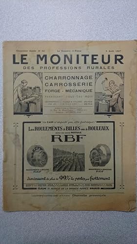 Le moniteur des professions rurales N.52 - Août 1927