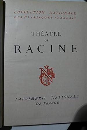 Bild des Verkufers fr Theatre de Racine - Tome I : La Thebaide ou les freres ennemis ; Alexandre le grand zum Verkauf von Ammareal