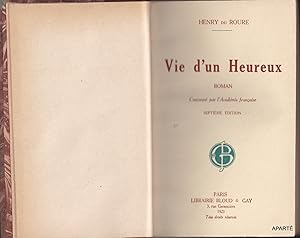 Seller image for VIE D UN HEUREUX. Septime dition for sale by Apart