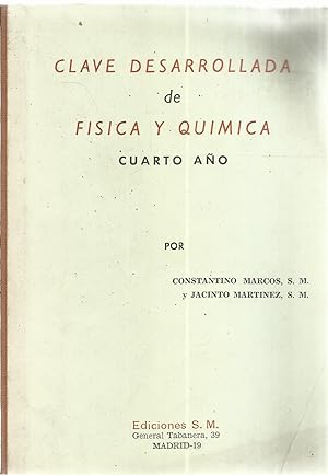 Seller image for Clave desarrollada de Fisica y Quimica cuarto ao for sale by TU LIBRO DE OCASION