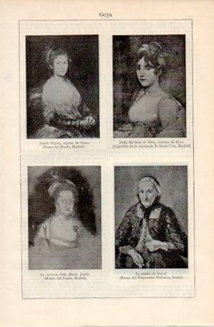 Seller image for LAMINA V40009: Retratos de mujeres por Goya for sale by EL BOLETIN