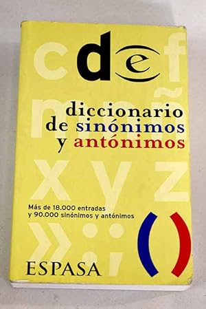 Seller image for Diccionario de sinnimos y antnimos for sale by Alcan Libros