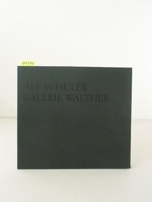 Immagine del venditore per Alf Schuler. Katalog zur Ausstellung in der Galerie Walther, Dsseldorf im September 1972. venduto da Kunstantiquariat Rolf Brehmer