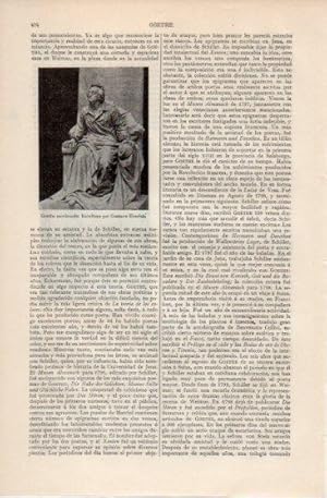 Seller image for LAMINA V39978: Goethe moribundo por Eberlein for sale by EL BOLETIN