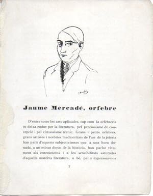 Imagen del vendedor de LAMINA V40315: Jaume Mercade orfebre a la venta por EL BOLETIN