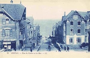 Postkarte Carte Postale 13973165 Onival sur Mer Ault 80 Somme Rue du Casino et la Mer