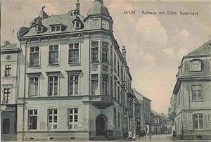 Postkarte Carte Postale 73973231 BRueHL Rheinland Rathaus mit Staedt Sparkasse