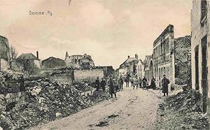 Postkarte Carte Postale 13973434 Somme-Py-Tahure 51 Marne Ruinen Truemmer 1. Weltkrieg