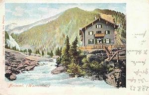 Postkarte Carte Postale 73972574 Krimml 1076m Pinzgau AT Wasserfall Berggasthaus Unterkunftshaus ...