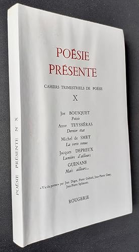 Bild des Verkufers fr Posie prsente. Cahiers trimestriels de posie. NX, octobre 1973. zum Verkauf von Le Livre  Venir