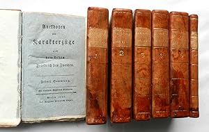 Imagen del vendedor de Anekdoten und Karakterzge aus dem Leben Friedrich des Zweiten. 1.-19. Sammlung in 7 Bnden gebunden. a la venta por Buch- und Kunst-Antiquariat Flotow GmbH