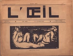 L'Oeil les arts, la littérature Mars 1920. No. 3