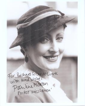 Portrait of Pauline Moran (English actress  Miss Lemon -Poirot).