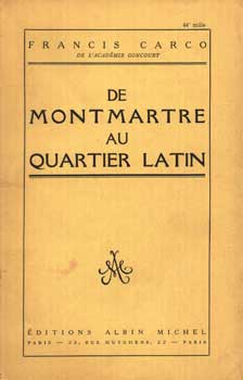 Seller image for De Montmartre Au Quartier Latin for sale by Wittenborn Art Books