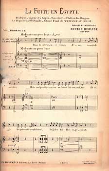 La Fuite En Egypte [19th century sheet music]