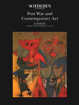 Post War And Contemporary Art, lot #s 601-694, sale # 7031; sale date December 4, 1986