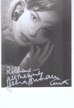 Portrait of Helene Bonham Carter (Actress).