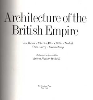 Imagen del vendedor de Architecture Of The British Empire a la venta por Wittenborn Art Books