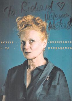 Portrait of Vivienne Westwood (Fashion Designer).