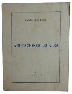 Anotaciones Legales