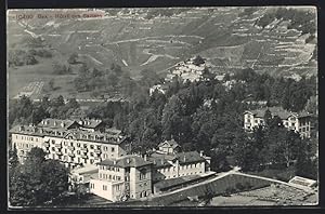 Ansichtskarte Bex, Hotel des Salines aus der Luft