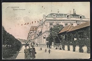 Ansichtskarte Luzern, Kursaal-Promenade