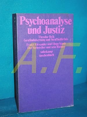 Seller image for Psychoanalyse und Justiz (Suhrkamp Taschenbuch 167) for sale by Antiquarische Fundgrube e.U.