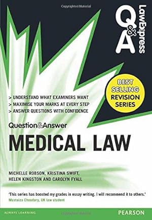 Image du vendeur pour Law Express Question and Answer: Medical Law (Law Express Questions & Answers) mis en vente par WeBuyBooks