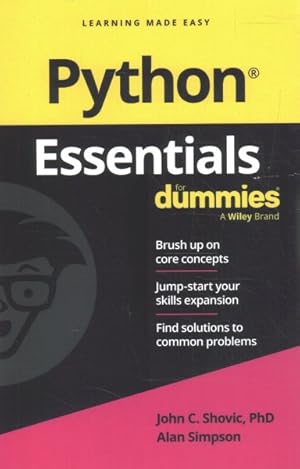 Seller image for Python Essentials for Dummies for sale by GreatBookPrices