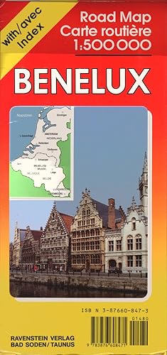 Benelux. Europäische Reisekarte