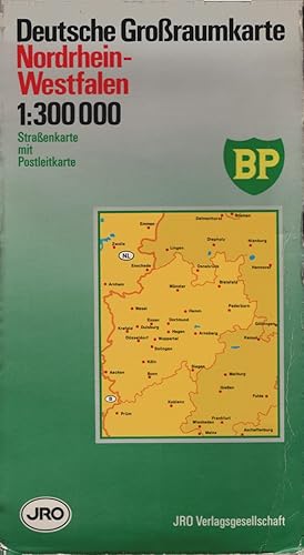 Deutsche Grossraumkarte; Teil: Nordrhein-Westfalen. JRO-Strassenkarte