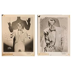 Two Signed Publicity Photos of Cab Calloway, Additionally signed by his Seven Cab Jivers