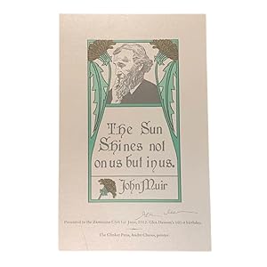 Image du vendeur pour The Sun Shines not on us but in us. [Broadside] mis en vente par Peruse the Stacks