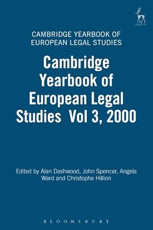 Imagen del vendedor de Cambridge Yearbook of European Legal Studies a la venta por GreatBookPricesUK